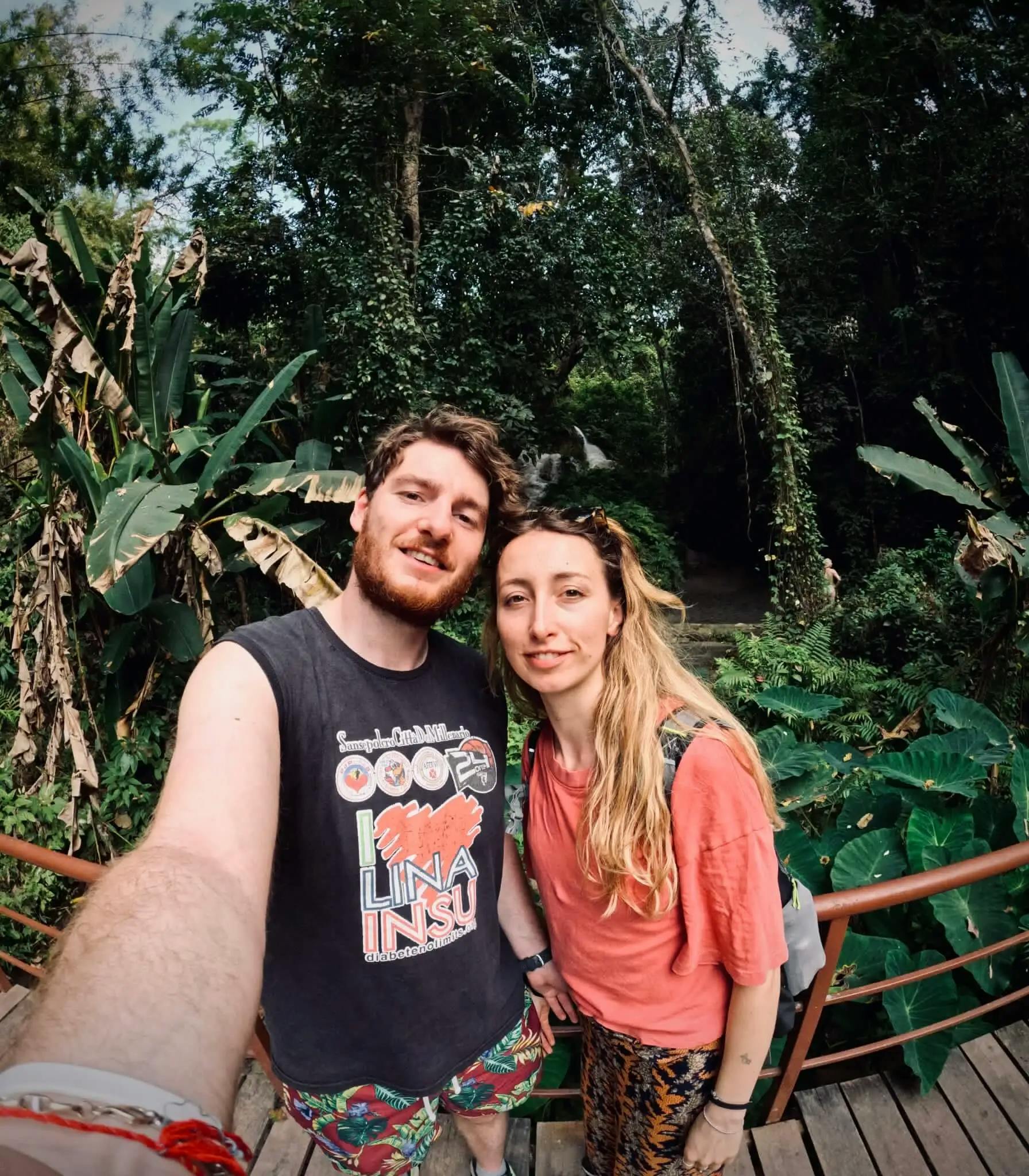us taking a selfie in the jungle